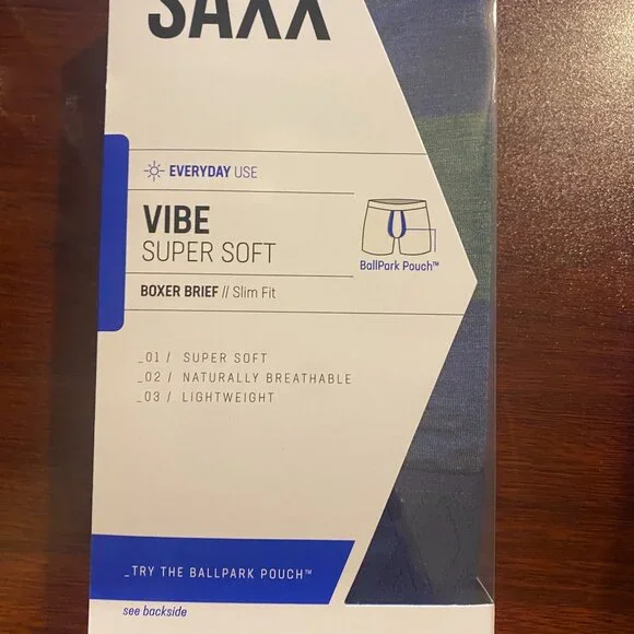 SAXX VIBE Boxer Briefs “Ombre Rugby” - Picture 3 of 4